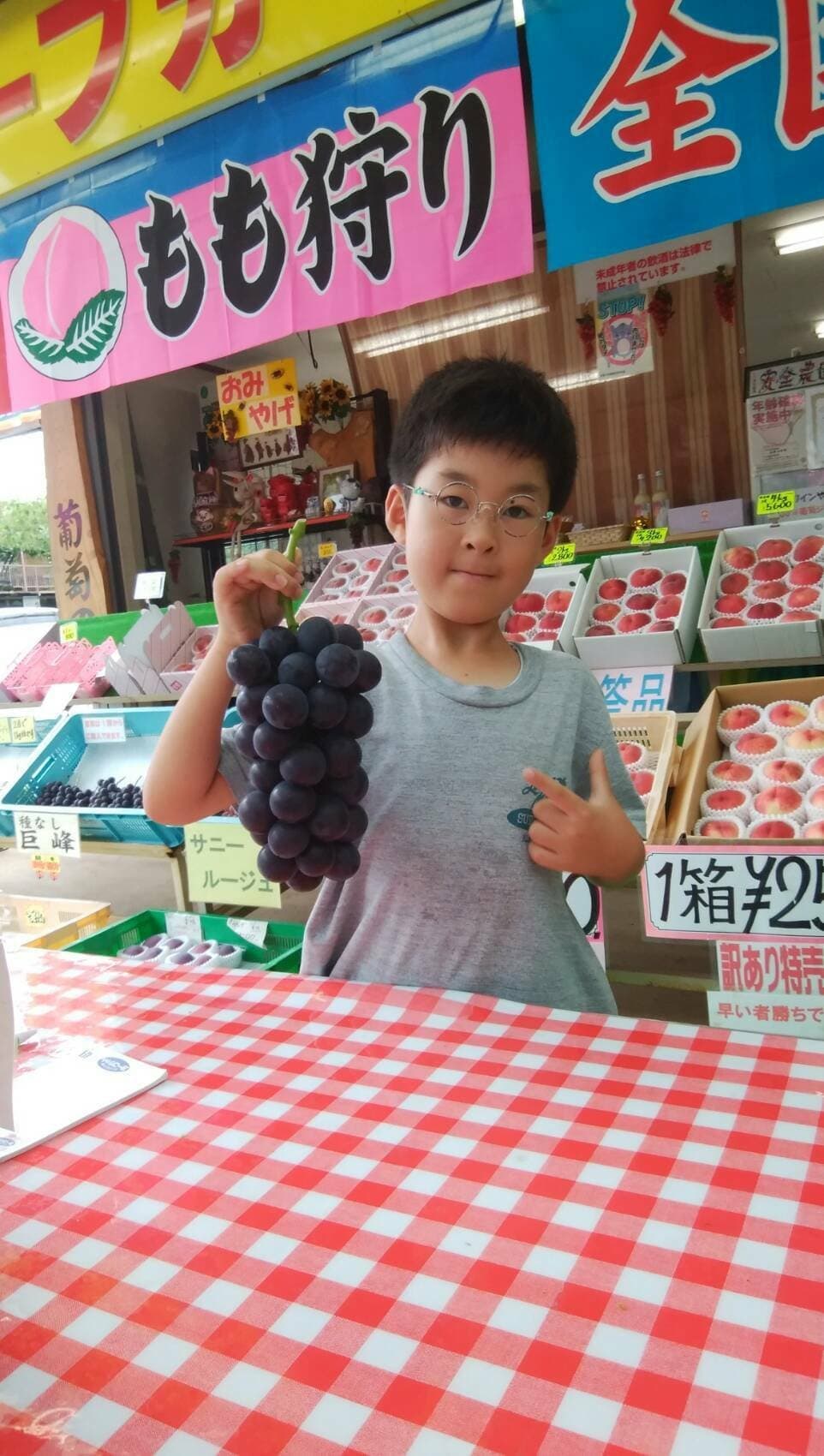 ぶどう狩りは勝沼グレープガーデン
